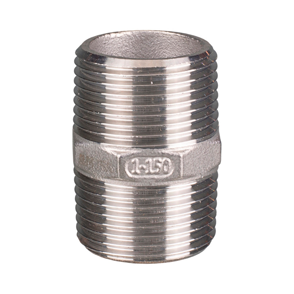 Stainless Steel Nipple Threaded BSP 15mm (1/2")