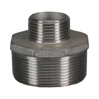 Stainless Steel Nipple Reducing Threaded BSP 25mm x 15mm (1" x 1/2")