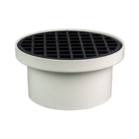 Stormwater Finishing Collar and Grate Round 150mm to 90mm Pipe