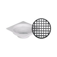 Stormwater Finishing Collar and Grate Square 150mm x 150mm to 90mm Pipe