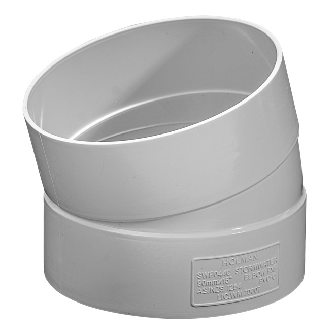 Stormwater Elbow 15° FF 90mm - Pipe Online - Retic Fittings , Plumbing ...