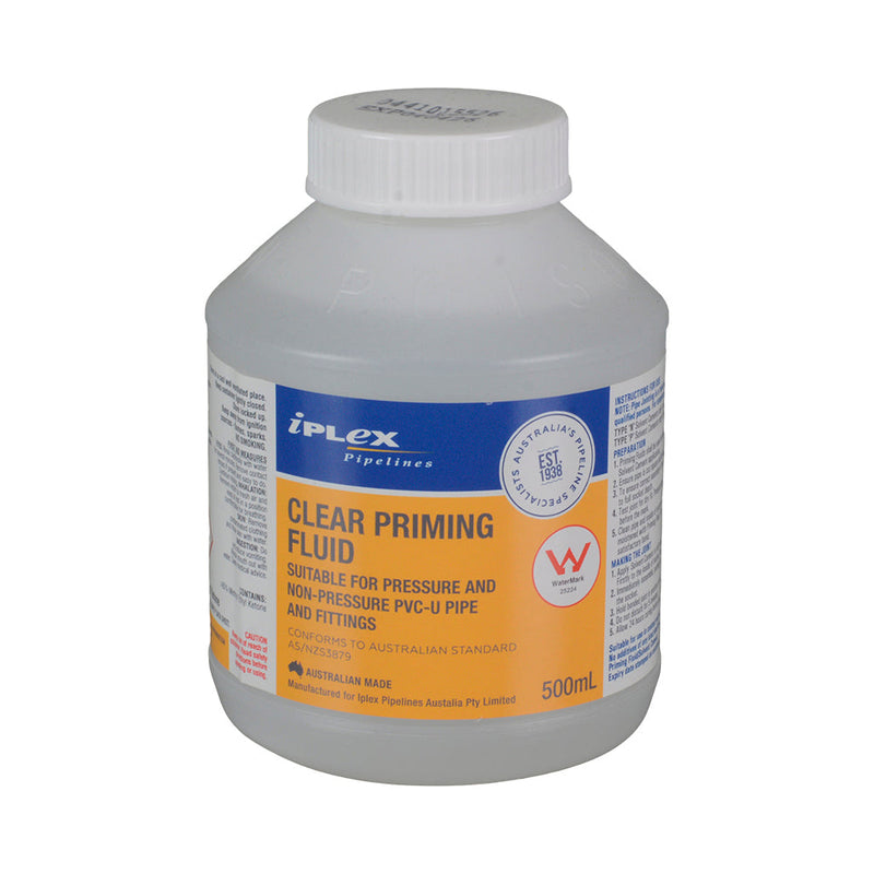 Tools PVC Priming Fluid Clear 500 ml - Pipe Online - Retic Fittings ...