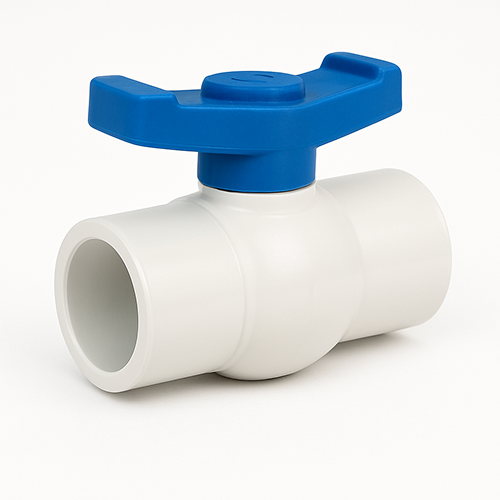 1a. PVC Ball Valve (Thread) 1/2" (15mm)