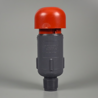 A. PVC Air Vacuum Release Valve 25mm closes and seals under 35 kPa (Red Top)