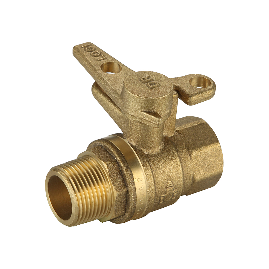 Valve Ball Brass Inline Lockable 20mm (3/4")