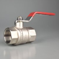 Valve Ball Brass W/ Stainless Steel Handle (Full Flow) 32mm (1 1/4")