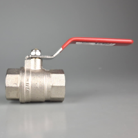 Valve Ball Brass W/ Stainless Steel Handle (Full Flow) 32mm (1 1/4")