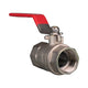 Valve Ball Brass W/ Stainless Steel Handle (Full Flow) 100mm (4")