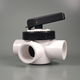 PVC Valve 3 Way Socket - T Handle 40mm