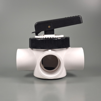 PVC Valve 3 Way (Socket) - T Handle 50mm