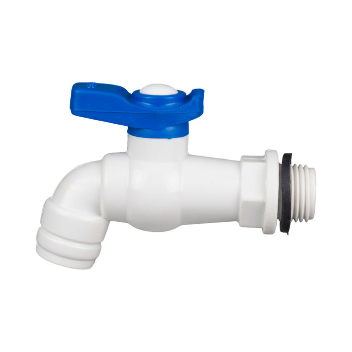 PVC Mini Ball Valve Hose Bib Cock, M Thread - 1/2